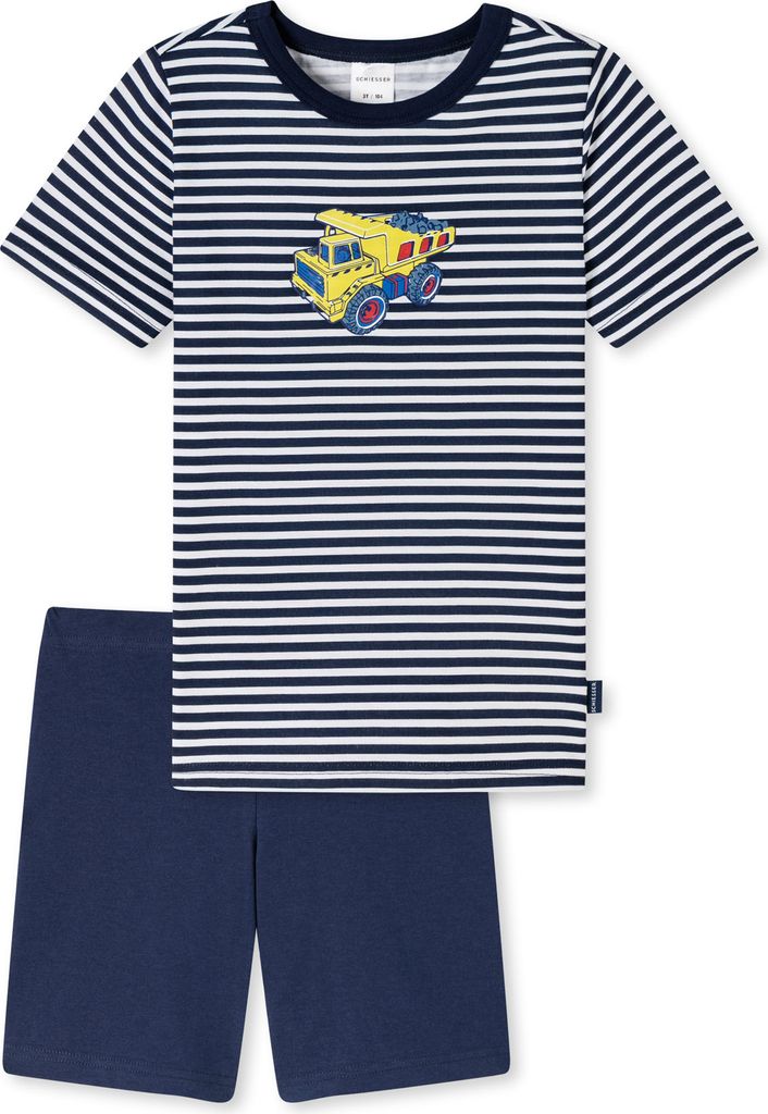 Schiesser KleinkinGr.r Jungen Kn Schlafanzug kurz dunkelblau Stück Gr. 092
