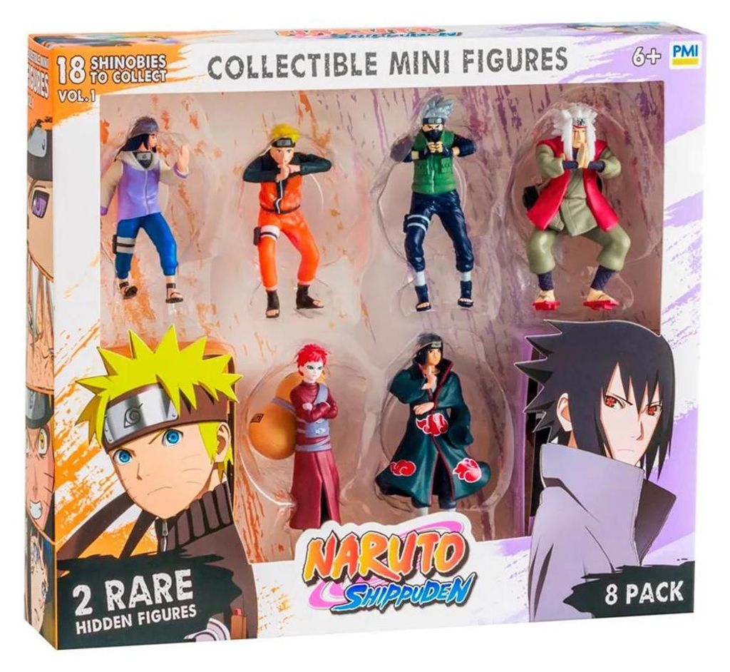 Naruto Shippuden : Sada 8 Mini Figurek pro Fanoušky Anime Image du produit 