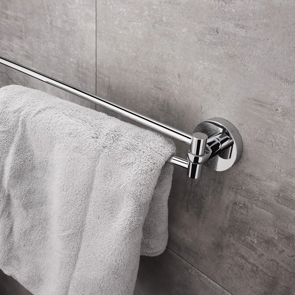 Sèche-serviettes pivotant mural à double branche Nimco chrome 40 cm - 3