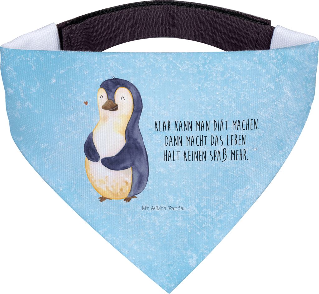 Mr. & Mrs. Panda Hunde-Bandana Pinguin Diät - Eisblau - Geschenk, Abnehmen, Hunde Halstuch, Motivation, Hundehalstuch, Gewicht, Hund, Bandana, Sel...