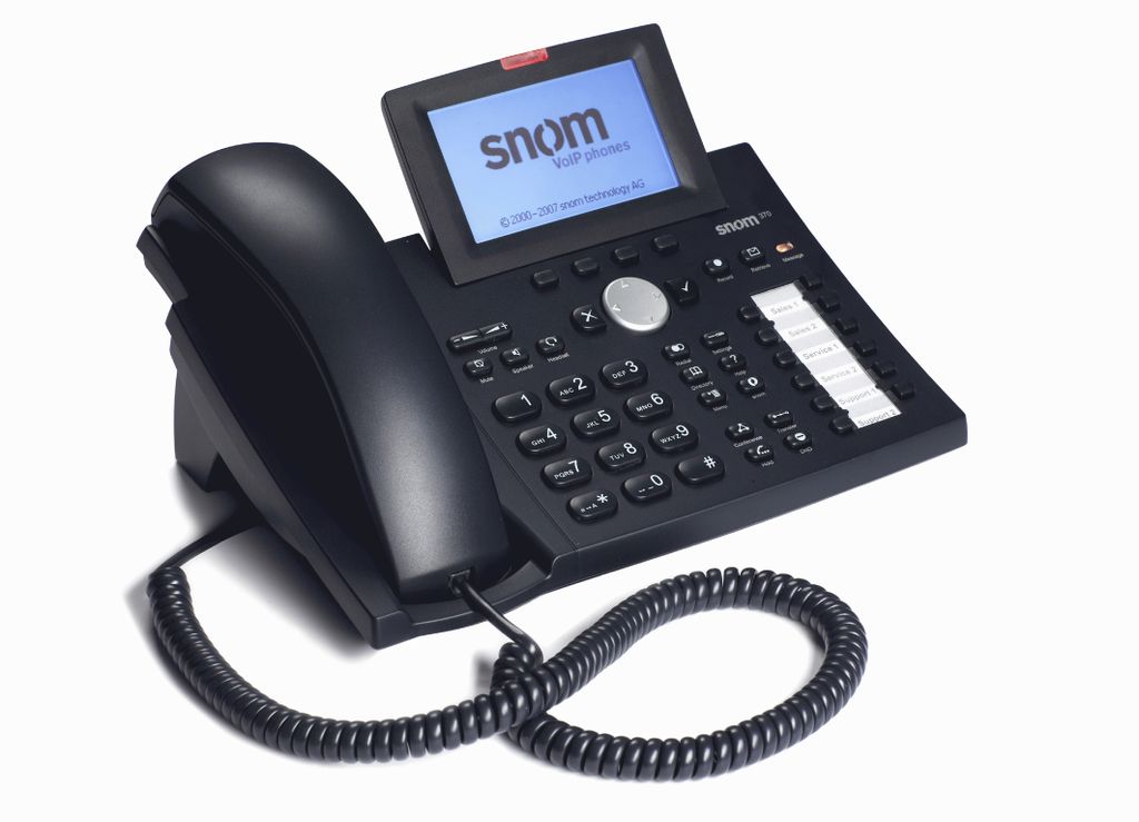 Snom 370 IP Telefon, Rufnummernanzeige, Freisprechfunktion Produktbild 