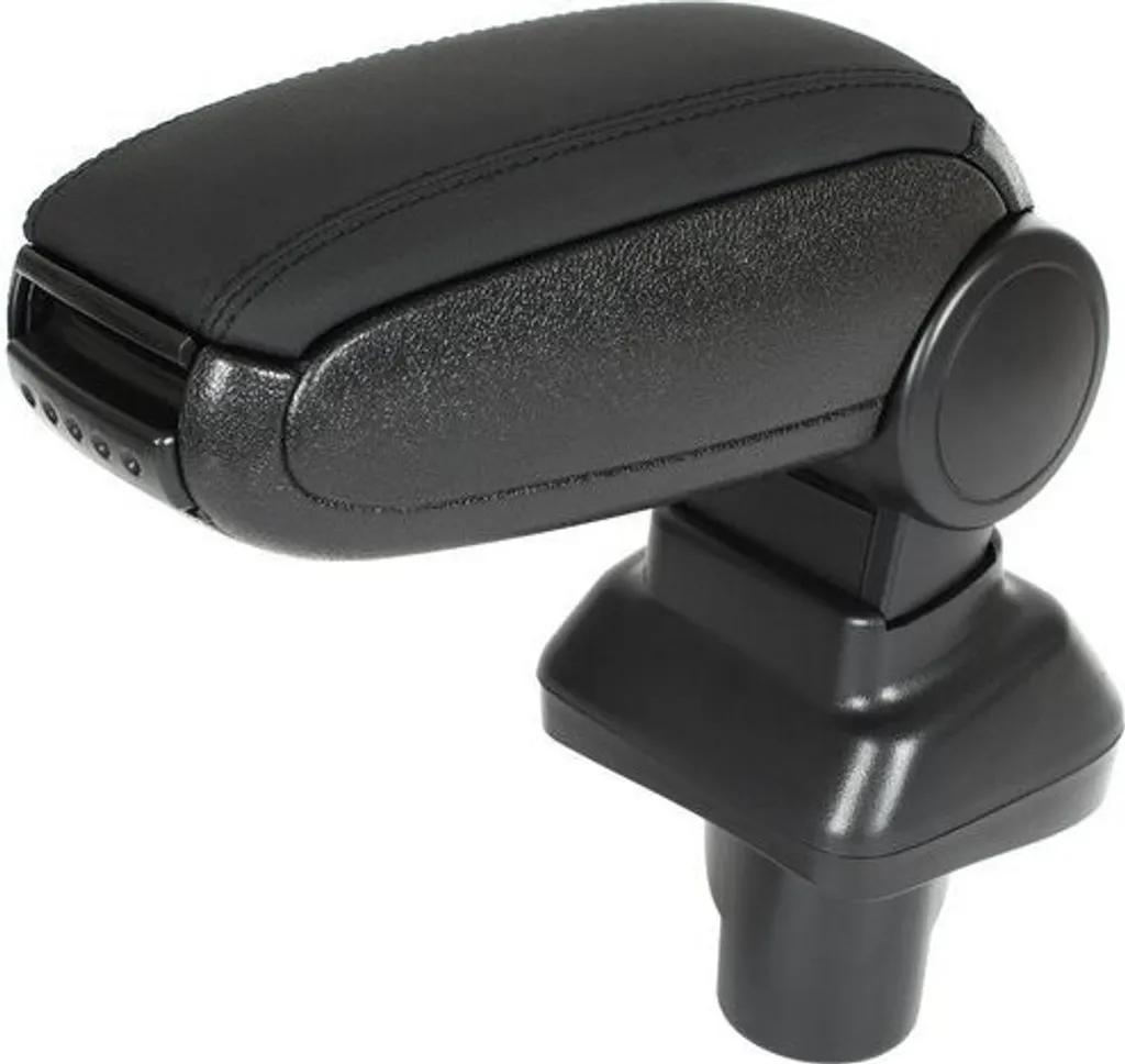 Bracciolo Centrale Auto Nero in Pelle: Kit Montaggio Completo