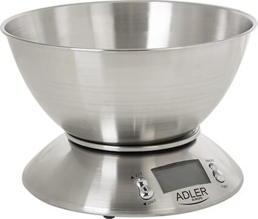 Adler AD 3134 Bilancia Elettronica Professionale Inox 5kg/1g
