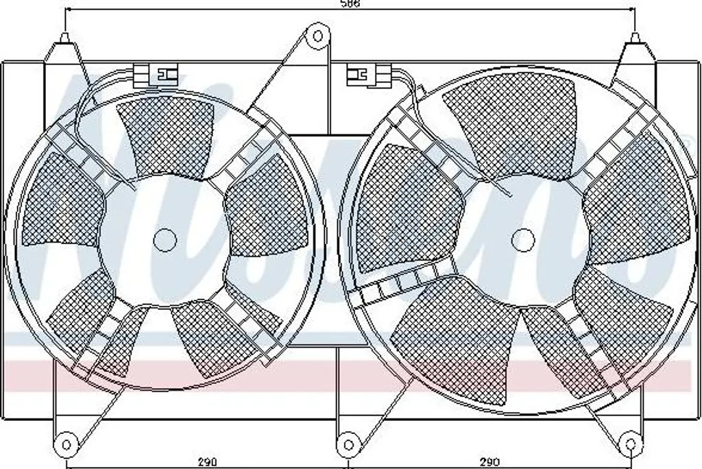 Ventilateur de refroidissement moteur 12V Nissens 85611 pour Epica Berline