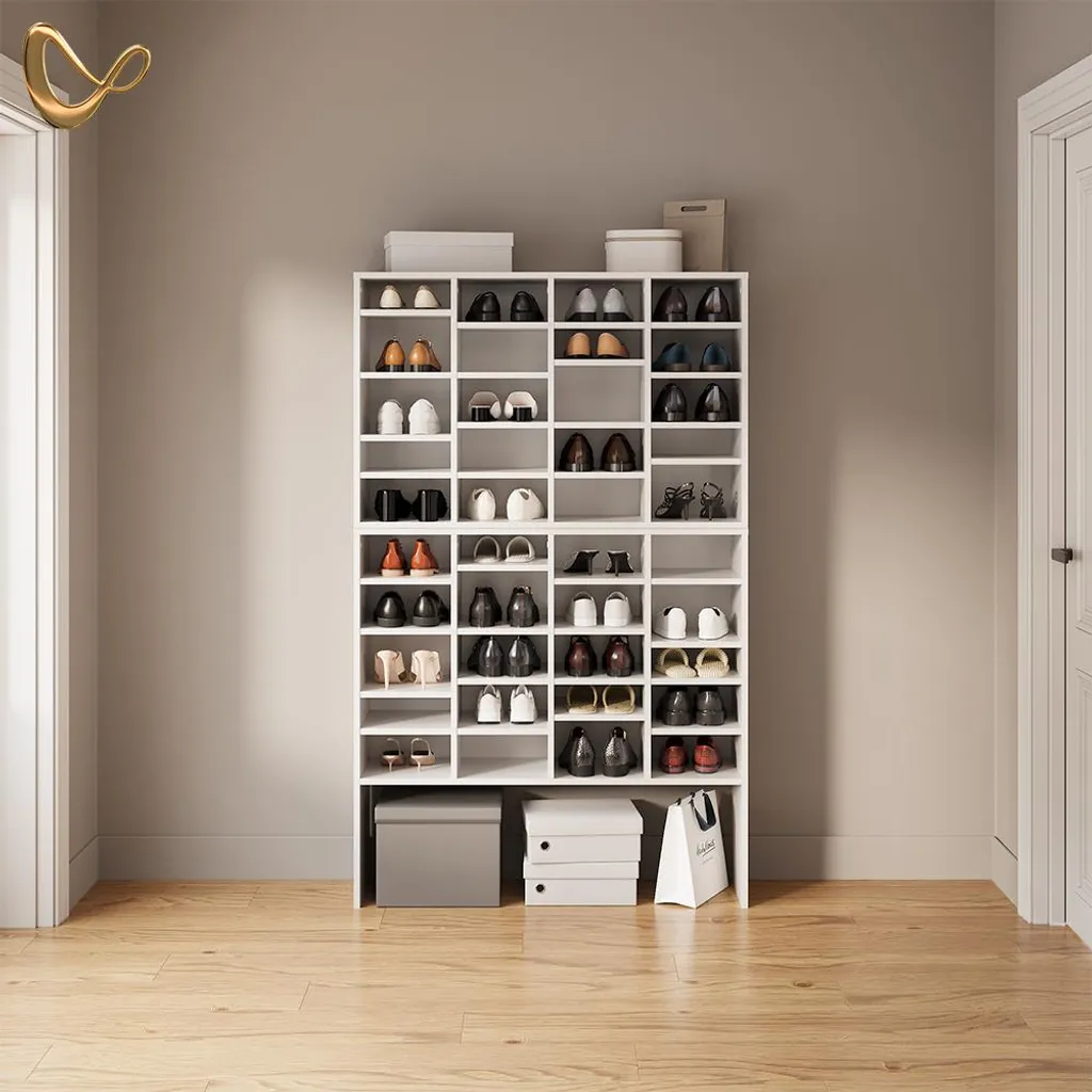 Armoire à chaussures Livinity Liguria Blanc 20 compartiments Model 58729