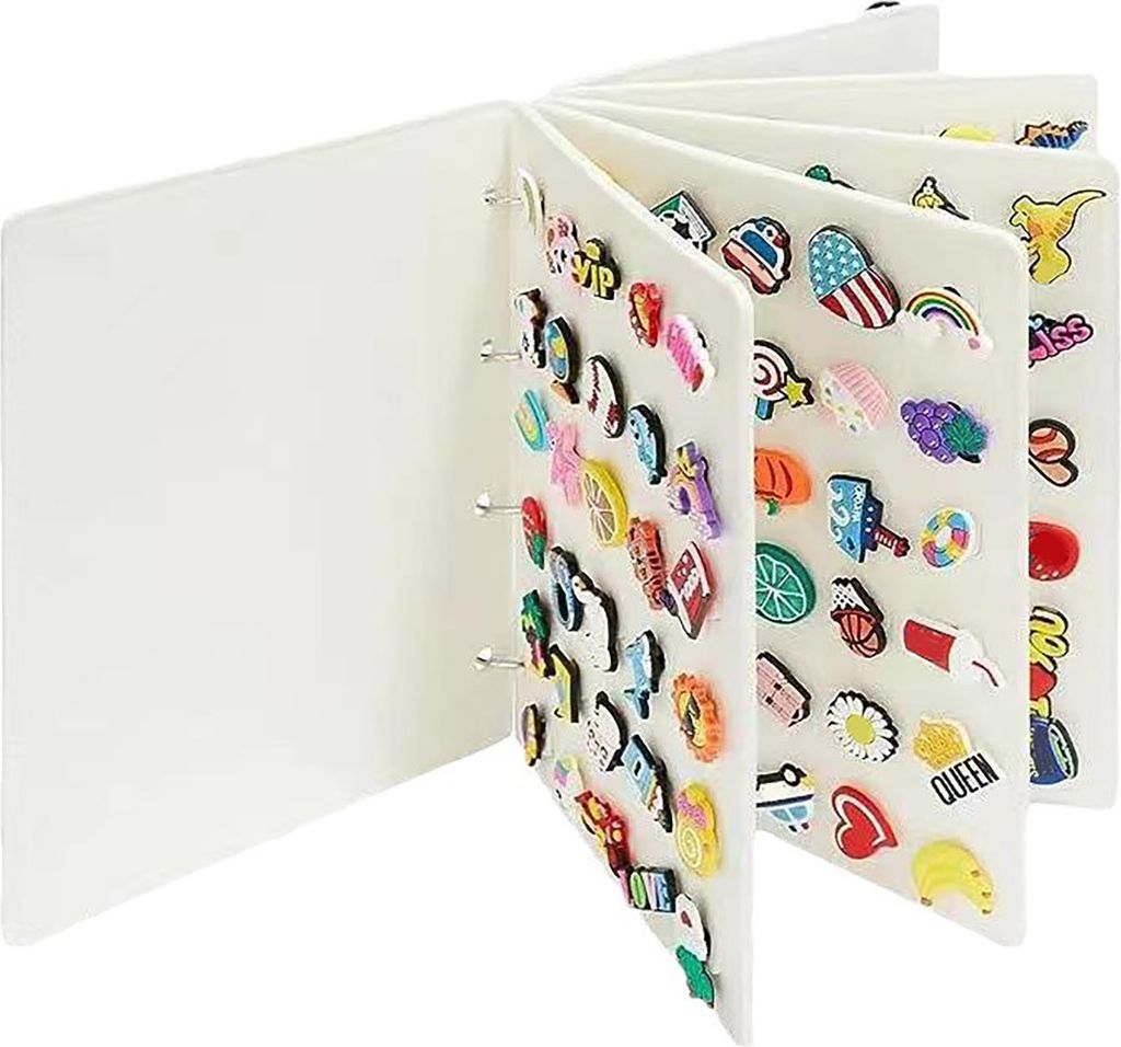 Aufbewahrungs-Organizer für Schuhschnallen mit herausnehmbaren Seiten, tragbare Größe, leicht zu tragen, Filz-Organizer, Schaubuch für Schuhsch...