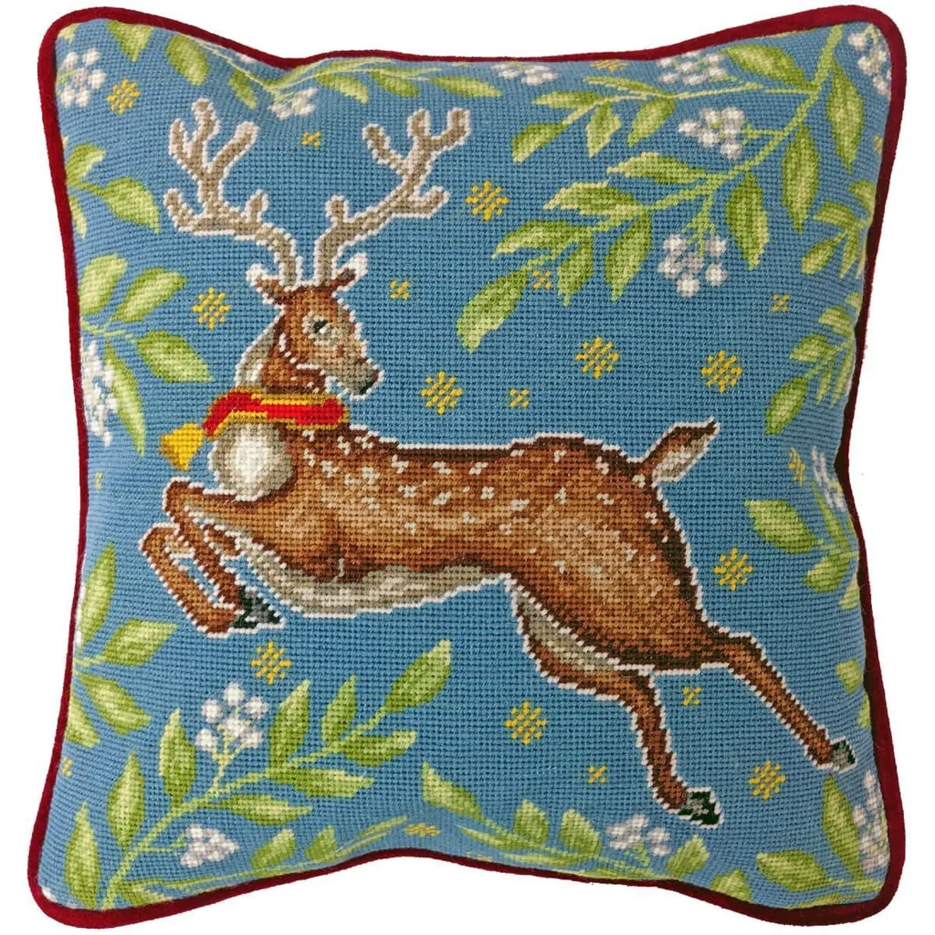 Coussin de tapisserie à broder DIY Sleigh Bells Ringing 36x36cm TAP15