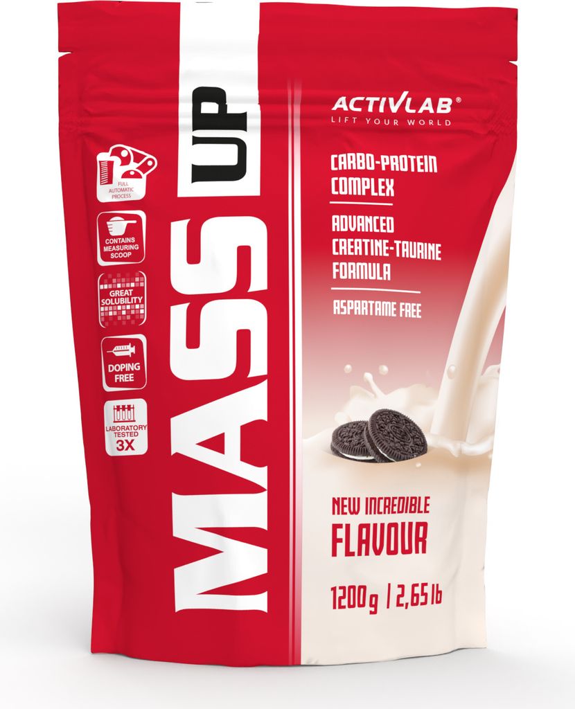 Activlab Mass Up 1200g Kohlenhydrate Kreatin Taurin - Plätzchen