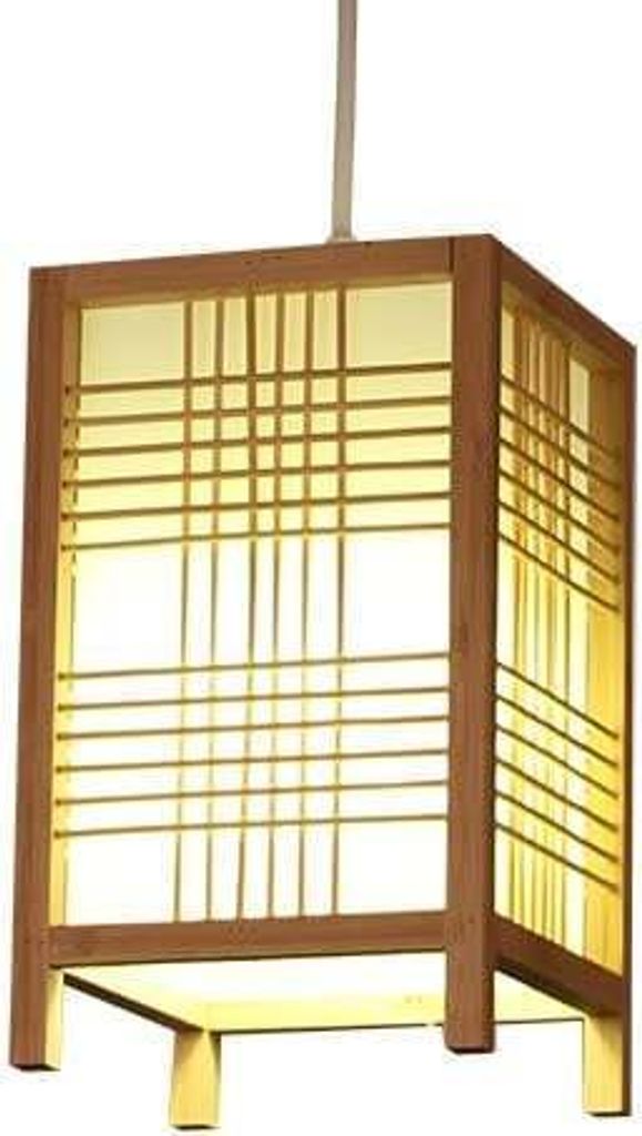 Fine Asianliving Japanische Lampe Shoji Natur - Isumi B15xT15xH25cm Japanische Lampen Japanische Hängelampen Japanische Pendellampen Deckenleuchte...