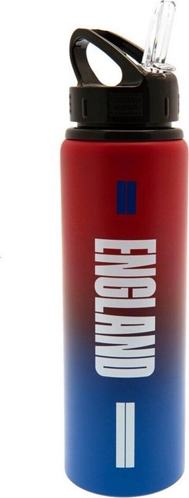 England FA - Wasserflasche, Aluminium BS3311 (Einheitsgröße) (Rot/Blau)