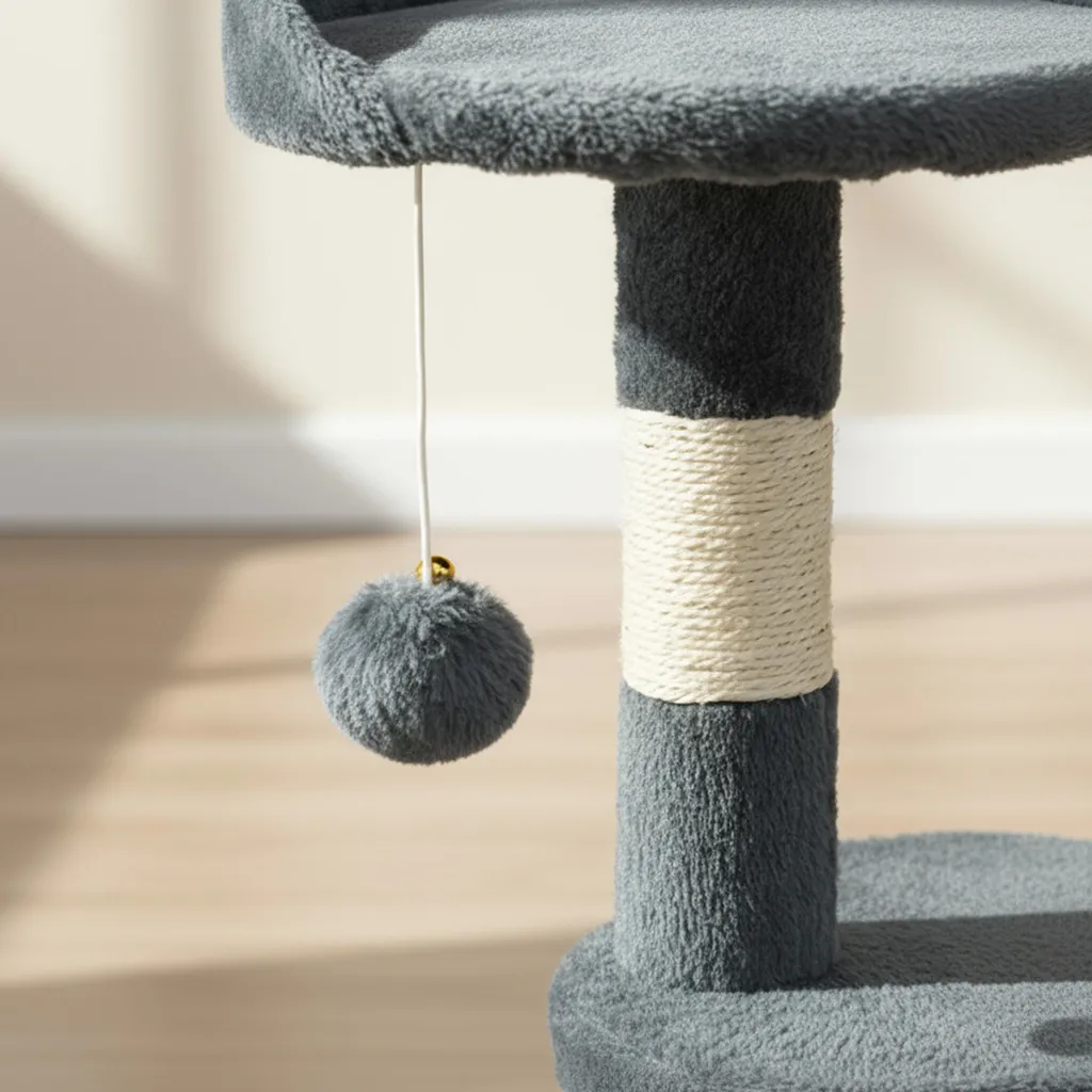 Arbre à Chat pour Appartement 112 cm avec Poste d'Observation et Jeu