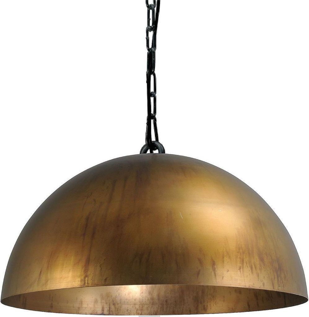 masterlight Pendelleuchte Larino 1-flammig Stahl Altmessing Ø30cm