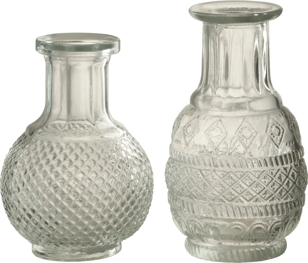 Soliflore J-Line en Verre Transparent Assorti 2 - Finition Cristalline