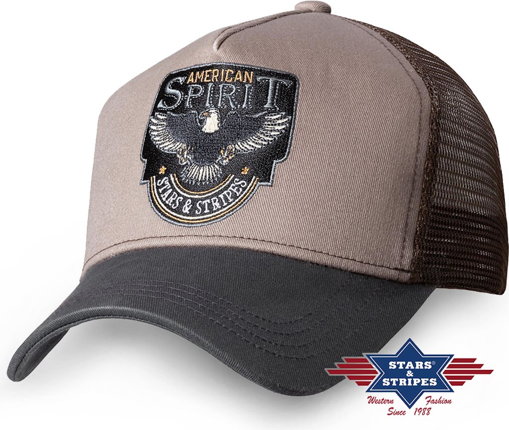 Stars & Stripes Trucker Cap American Spirit, schwarz, Gr. Einheitsgröße