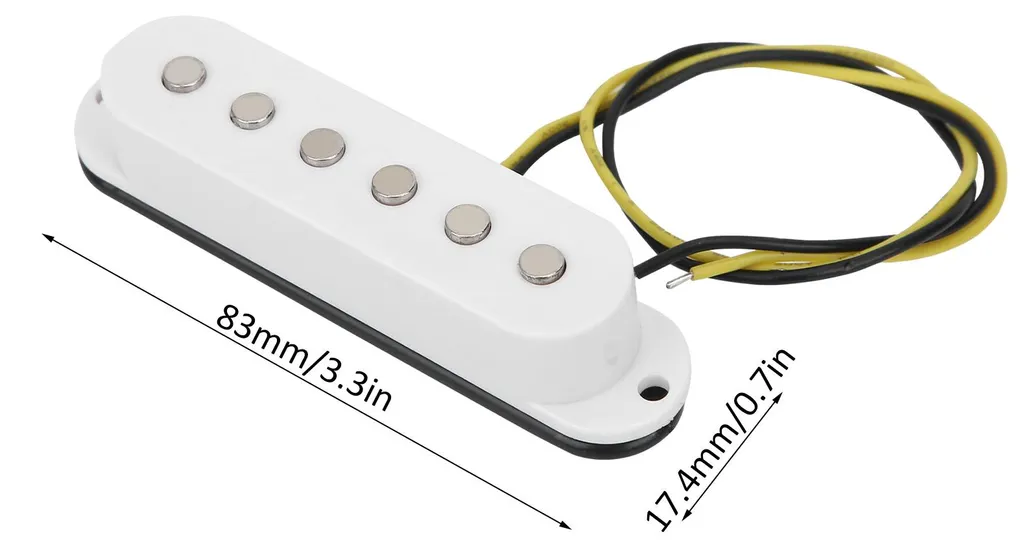 Micros pour guitare électrique set complet simple bobinage 50 52 mm - 14