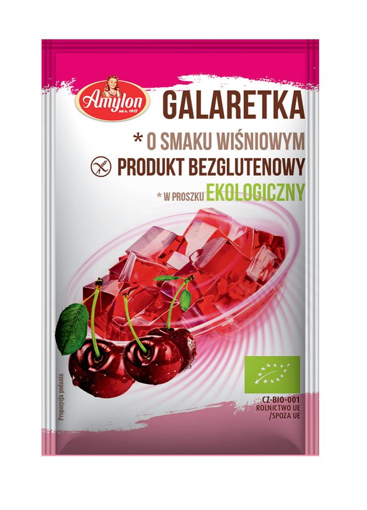 ŽELÉ S AGAROM ČEREŠNEJ, BEZLEPKOVÉ,40 g - AMYLON Obrázok produktu 