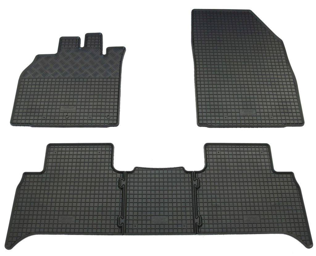 Gummifußmatten Set 5-teilig für Renault Senic + Grand Scenic (2009-), schwarz