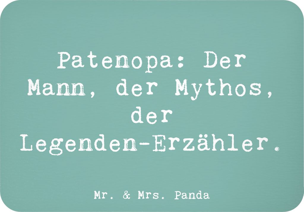 Mr. & Mrs. Panda magnet Spruch Patenopa Legende - Meeresbrise - Geschenk, Jubiläen, Patenschaft, haftmagnet, Großvater, whiteboardmagnet, Traditi...