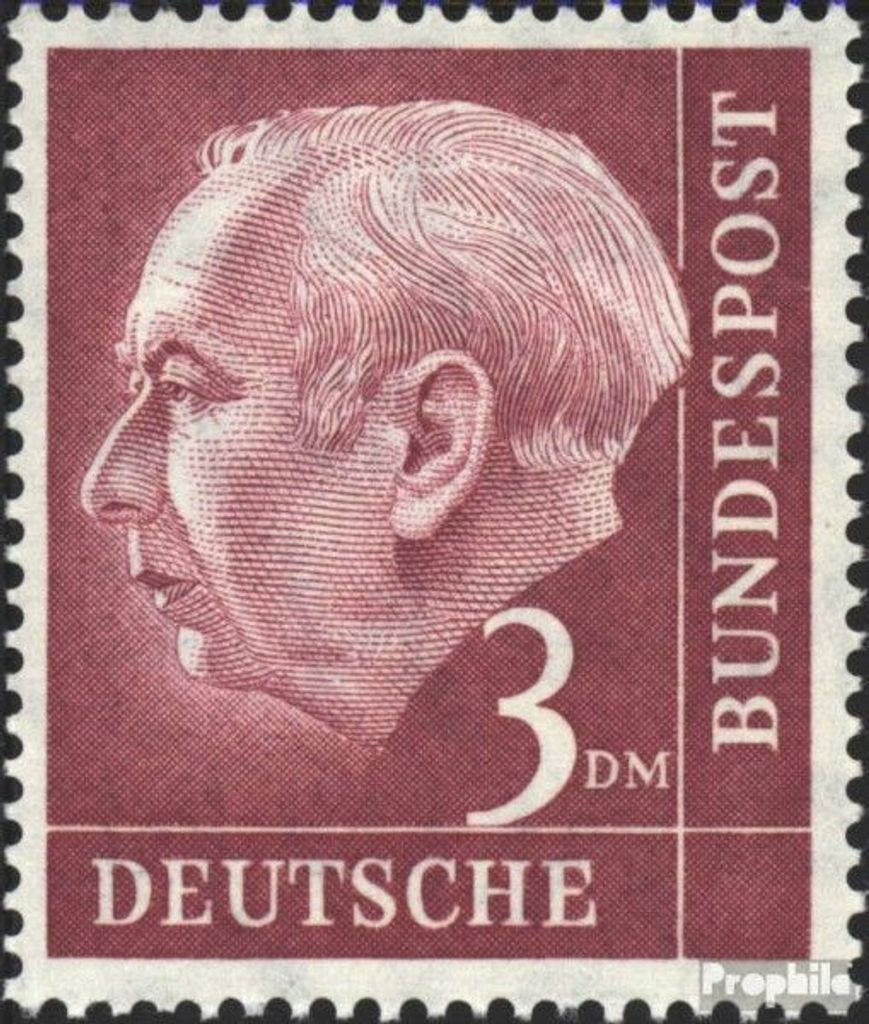 Briefmarken BRD (BR.Deutschland) 1954 Mi 196x gestempelt Bundespräsident Heuss (I)