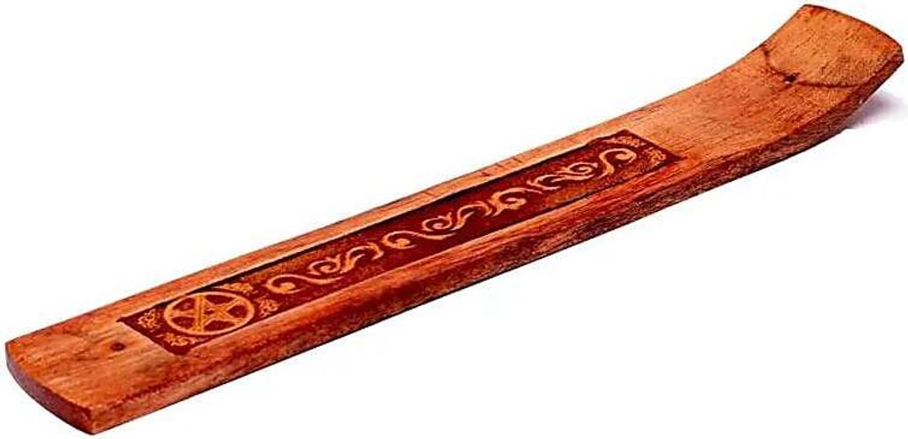 Räucher Set Räucherstäbchenhalter Pentagramm -- 25x4 cm + Display-Set: Kräuter-R