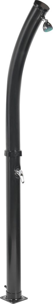 BELIANI Outdoor Mischbatterie-Set Schwarz Kunststoff und Edelstahl mit Regenfunktion Solarbetrieben Modern Garden