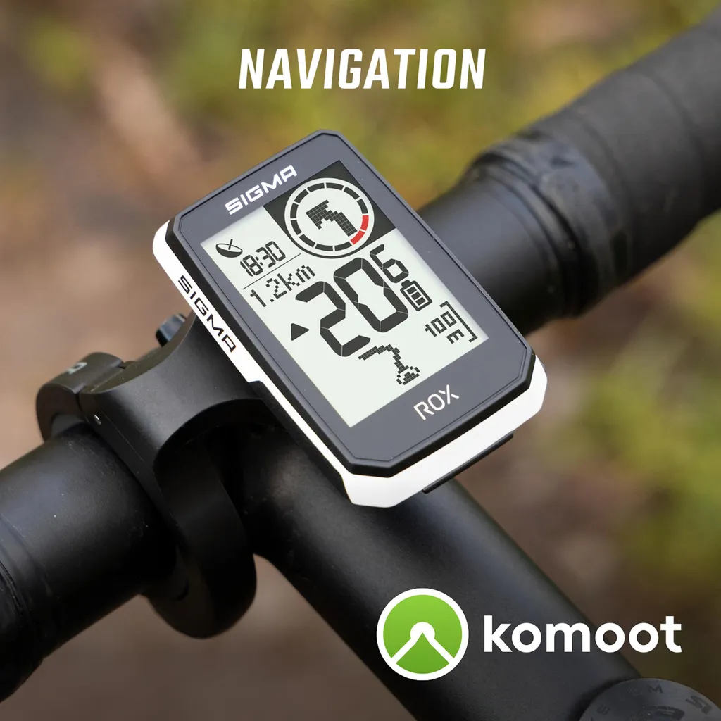 Ordinateur de vélo GPS Sigma ROX 2.0 noir avec écran 2 pouces