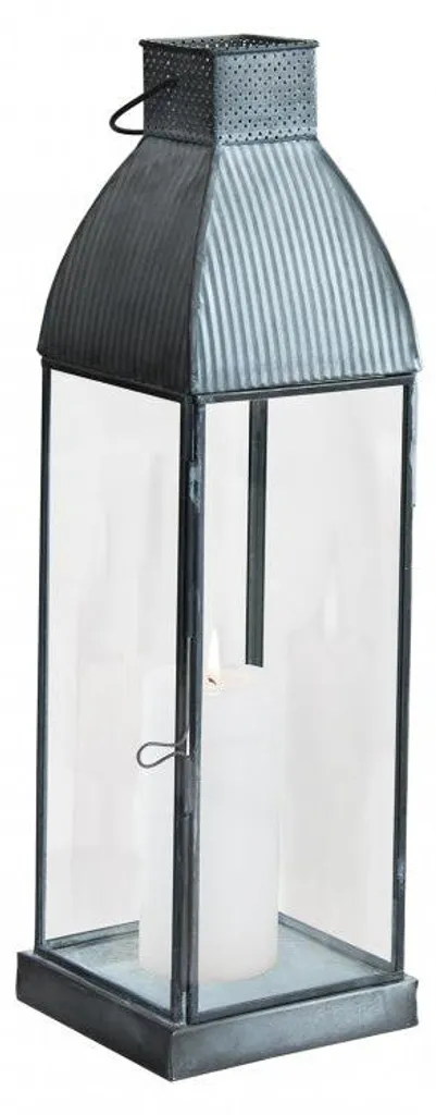 Lanterne de terrasse Brittany pour éclairage d'ambiance en métal et verre