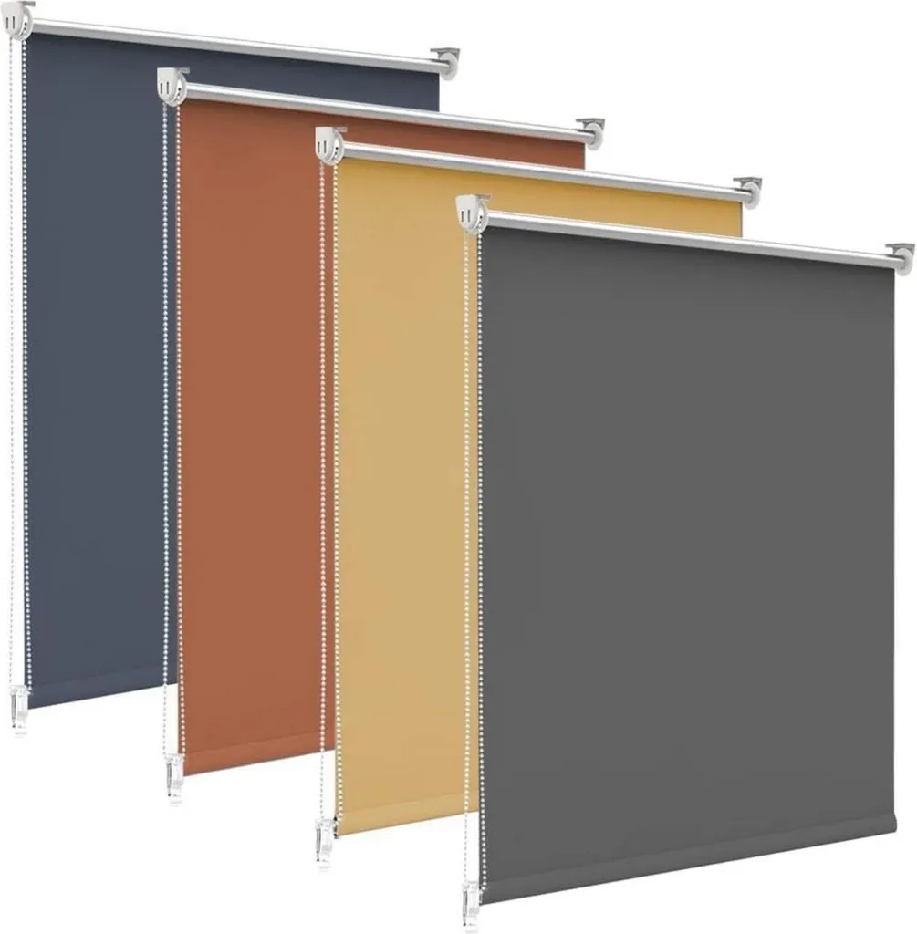 Store d'obscurcissement pour chambre 50x150cm gris foncé thermique