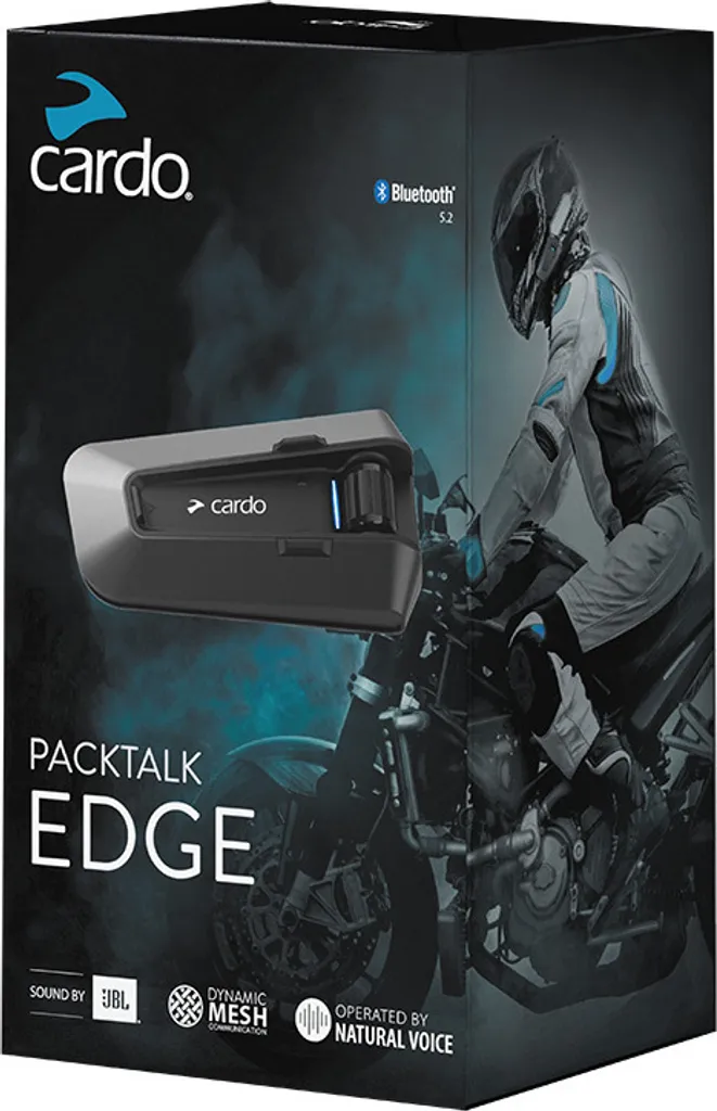 Intercom Cardo Packtalk Edge Kit Solo Bluetooth Universel