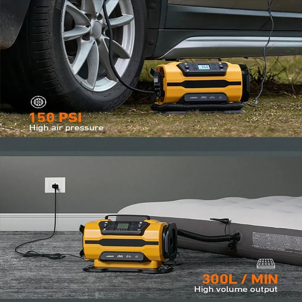 Compresseur d'air haute performance jaune polyvalent modèle HP-2026