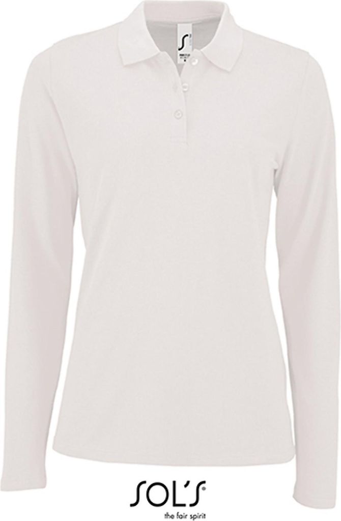 SOLs 02083 | Polo donna manica lunga in piqué perfetta - Immagine del prodotto 