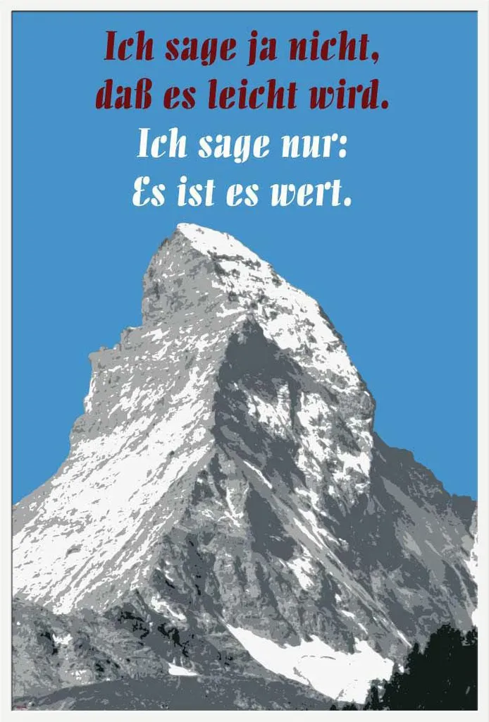 Cadre avec affiche motivationnelle blanche Shinsuke pour déco de bureau