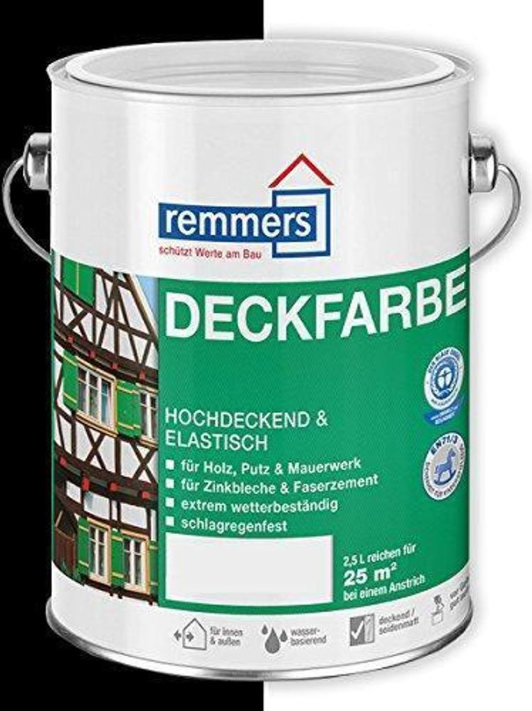 Remmers Opaque Paint 2,5L czarny Zdjęcie produktu 