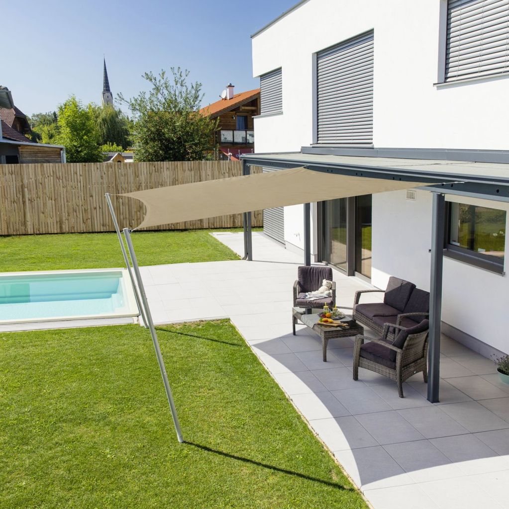 Windhager Sonnensegel Cannes taupe 5 x 5 m