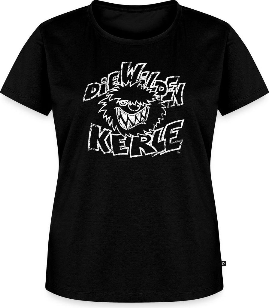 Spreadshirt Die Wilden Kerle Used Look Frauen Premium T-Shirt, XXL, Schwarz