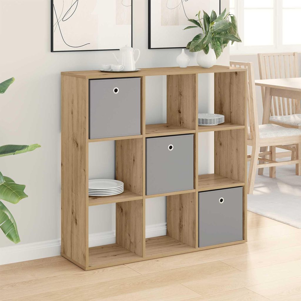 vidaXL Sideboard mit Schubladen Artisan-Eiche 102 x 31 x 99,5 cm