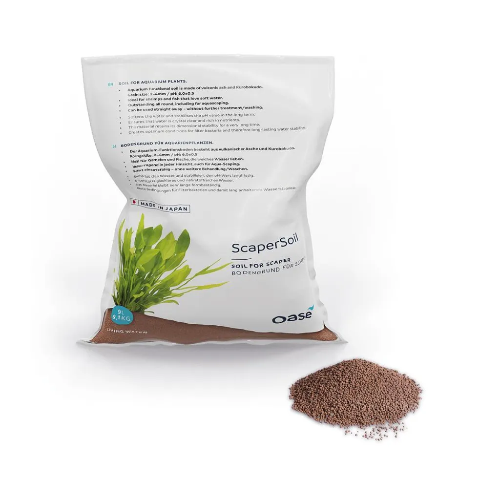 Scaperline Soil Terreau Brun 9 Litres - Substrat Actif Aquascaping OASE