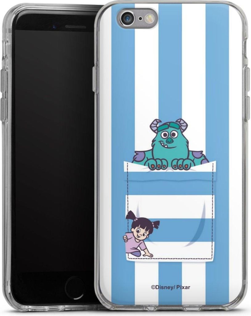 DeinDesign Handyhülle für Apple iPhone 6s Silikon Hülle Case Smartphone Schutzhülle Disney Pixar Fanartikel Die Monster AG