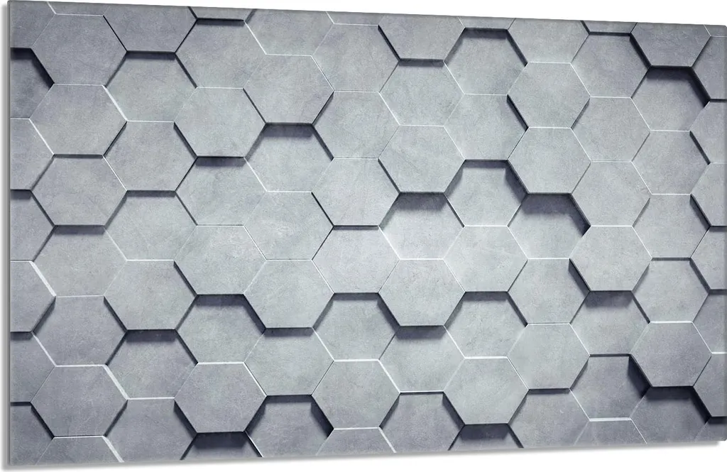 Piastra Vetro Temperato 80x52cm Copertura Piano Cottura Ceramica Grigio