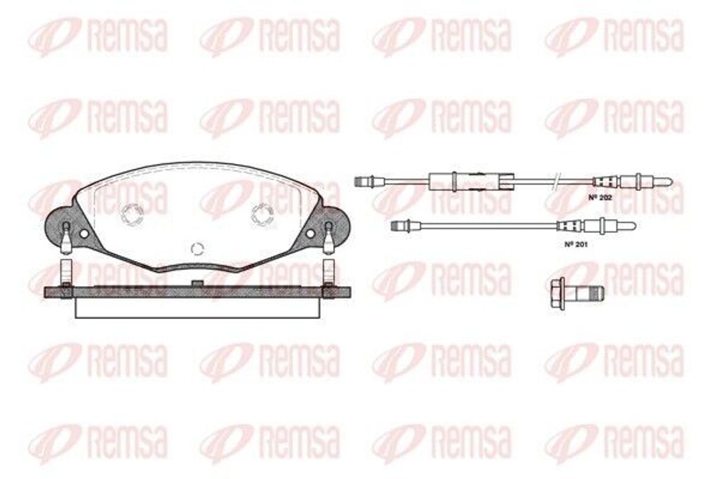 REMSA Bremsbeläge Satz Vorne Bremsklötze für CITROËN C5 II Break (RE) 0827.04