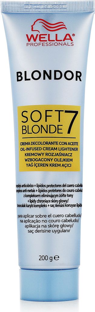 Wella Blondor Soft Blonde 7 Oil Infused Cream Lightener 200 Image du produit 