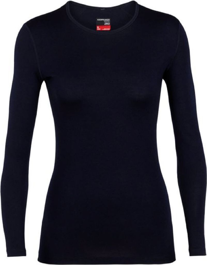 ICEBREAKER W 260 Tech LS Crewe 401 MIDNIGHT NAVY M