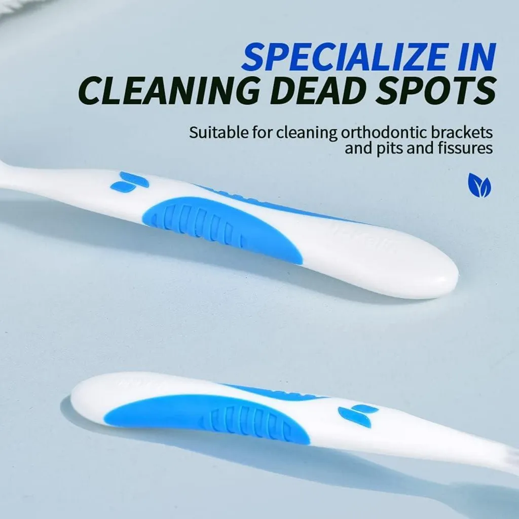 Brosses à Dentier Professionnelles avec Tête Double Face - Pack de 2 - 7