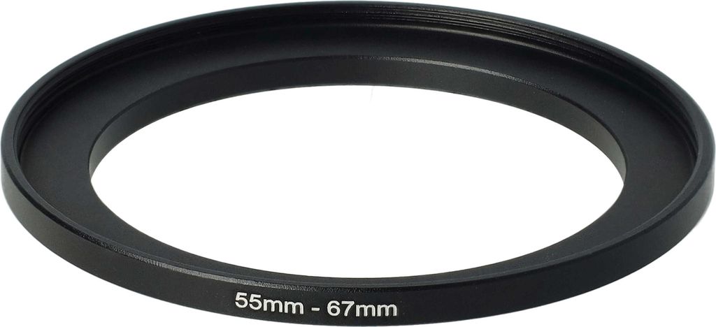 vhbw Step-Up-Ring Adapter 55mm - 67mm für Kamera Objektiv - Produktbild 