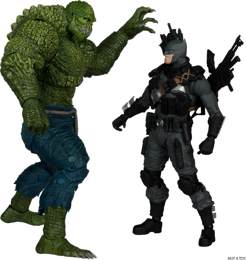 Pack de 2 figurines Batman et Killer Croc DC Multiverse McFarlane