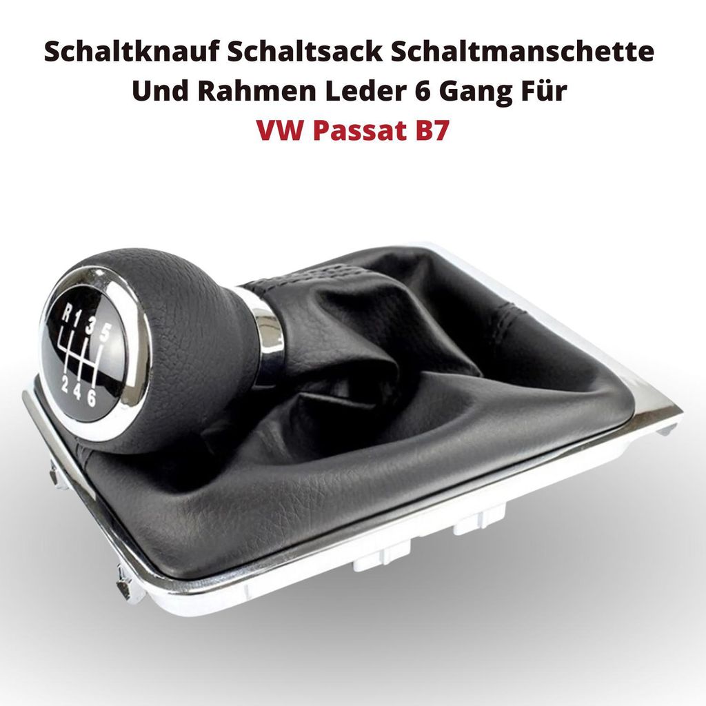 Schaltknauf Schaltsack Schaltmanschette Und Rahmen Leder 6 Produktbild 