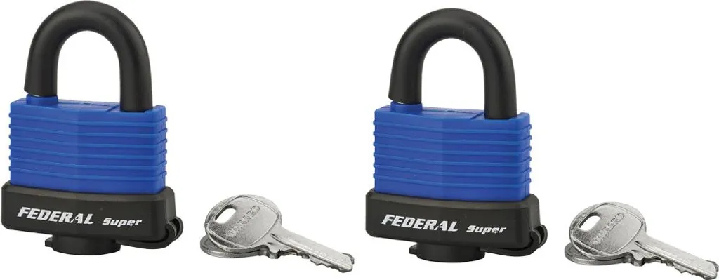 Cadenas Extérieur Inox 40mm Lot de 2 Fédéral Lock Sea Line THIRARD