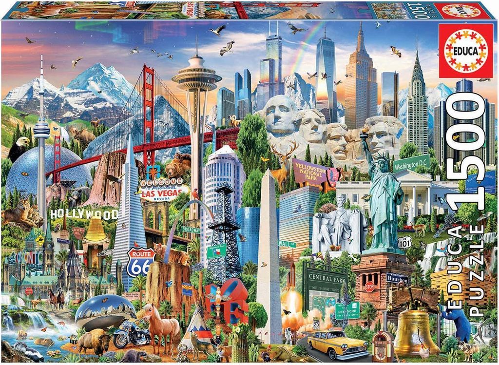 Educa Puzzle. Symbols from North America 1500 Teile