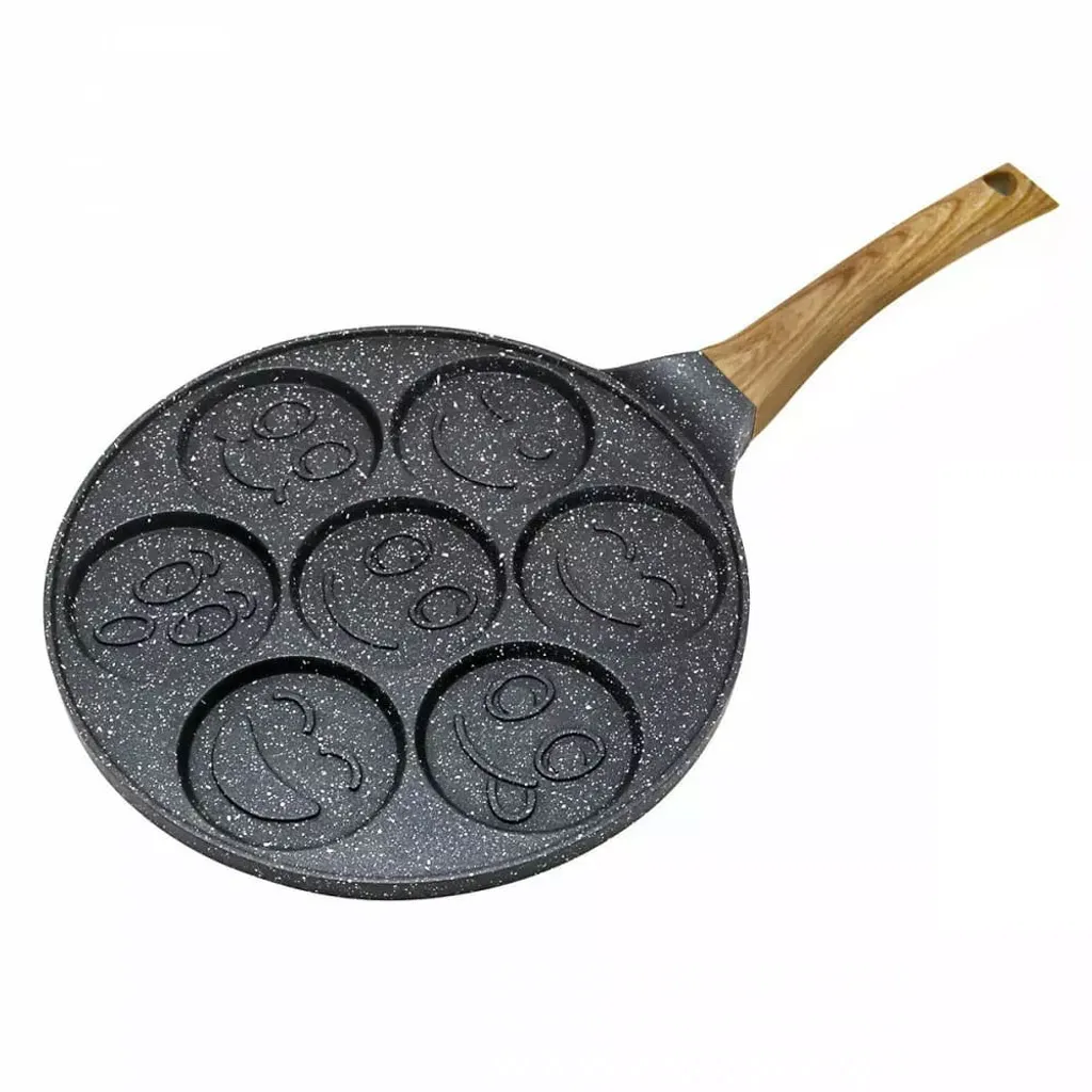Kinghoff KH1667 Padella Pancake Smiley - Colazione Instagrammabile 26cm