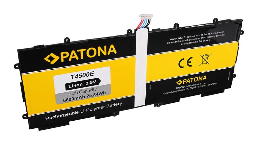 PATONA Akku für Samsung Galaxy Tab 3 10.1 Galaxy P5200 P5210 P5213 T4500E